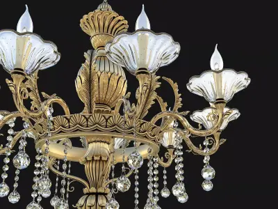 Classic Chandelier 3 3D model