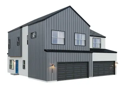 Low Poly American House 01 3D model
