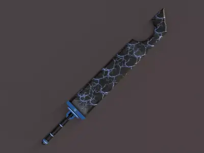 Sci-Fi Sword Low-poly 3D model