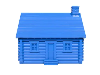 Traditional Canadian House 3D print model