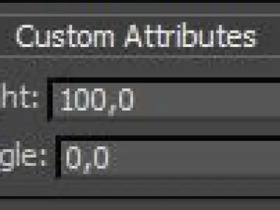 Modern stair with attributes Free low-poly 3D model