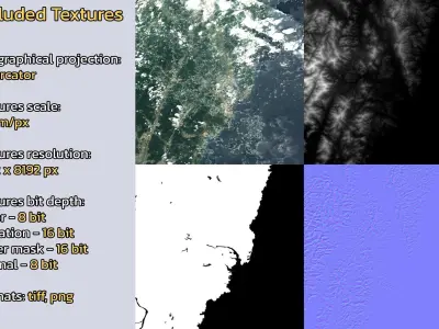 Ulsan South Korea City Landscape 3D Model 3D model