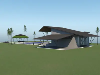 Villa for family 7 3D model