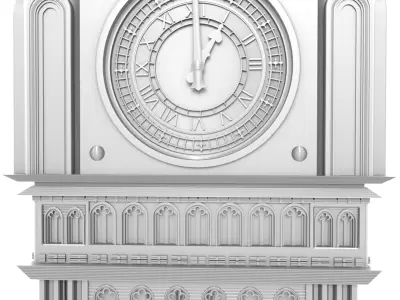 Clock Tower 3D Model 3D model