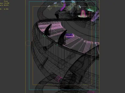 Spaceship - Human Scene 01 3D model