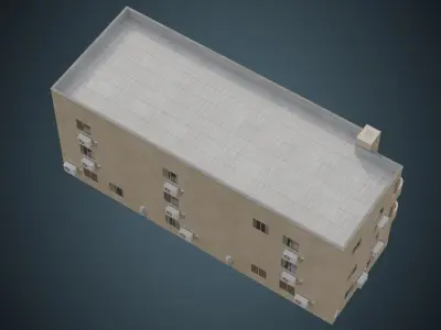 Building 6A Low-poly 3D model purchase