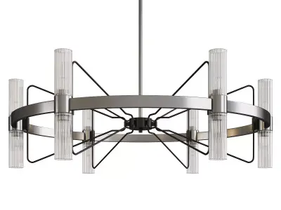 Mass Transit Chandelier Low-poly 3D model