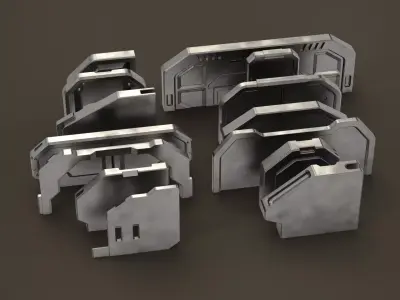 Door scifi  minipack vol3 3D model