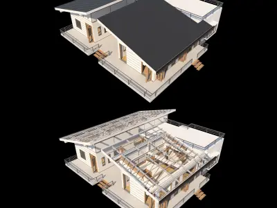 Tropical Vacation House 3D model