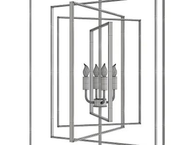 Hollis Chandelier Low-poly 3D model