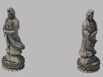 Religion - Statues - Guanyin 3D model
