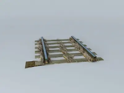 Eco Rail Real Dead GrassTrack Old Steam Days Free 3D model