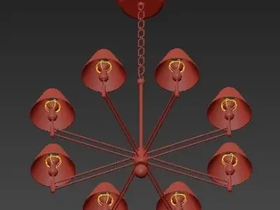 Chairez 6 lights 3D model