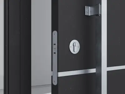Aluminium door 138 3D model