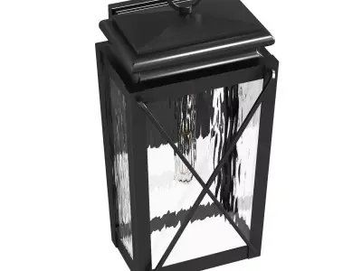 Wakeford  Textured Black Wall Lantern Progress Lighting 3D model