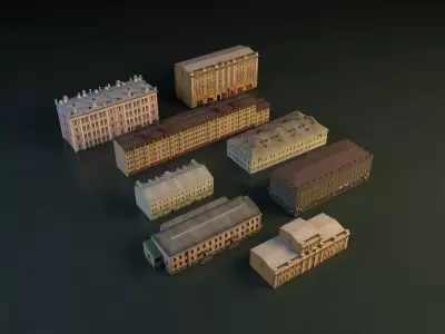 Building set 002 3D model