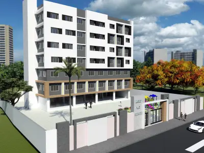 school building 3D model