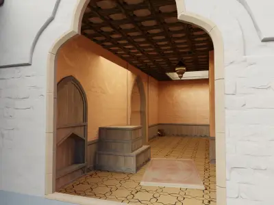 Valorant Bind B Map Low-poly 3D model