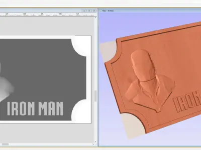 Iron Man Bedroom Door Sign Template 3D print model