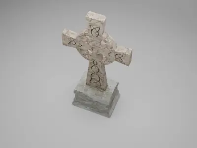 Gravestone in 3D 3D model