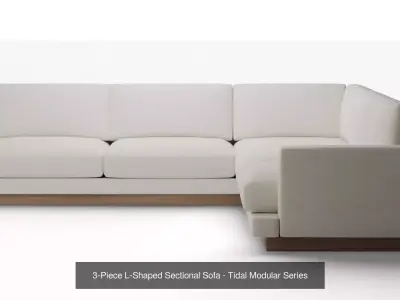 Modern Living Sectional Series - Premium Modular Sofa Pack v02