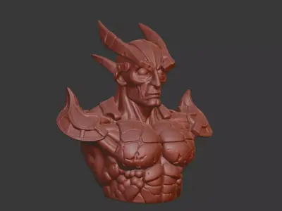 Guyver Head Bust 3D Model - STL Printable Sci-Fi Robot 3D print model