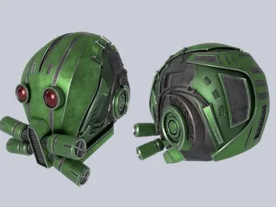 Sci fi Helmet collection 3D Model Pack
