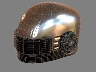 Helmet plastic mask protection pollution  Low-poly 3D model