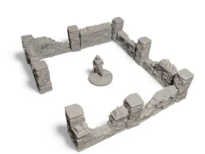 Stone Walls 3D print model