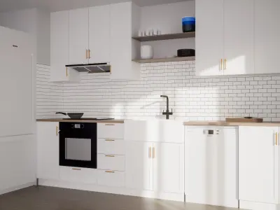 Kitchen - Shaker Style - SketchUp Model 3D model