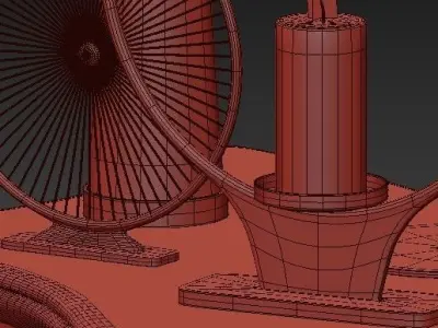 chest of drawers 3 3D model