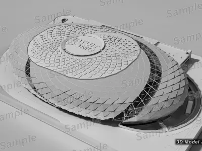 Intuit Dome - California USA Low-poly 3D model