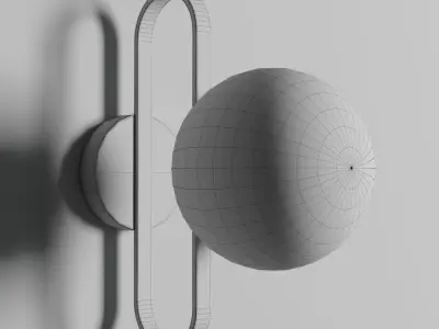 modern nordic wall lamp amara 3D model