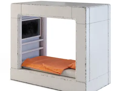 Futuristic Apartment Sleeping Pod 3D model