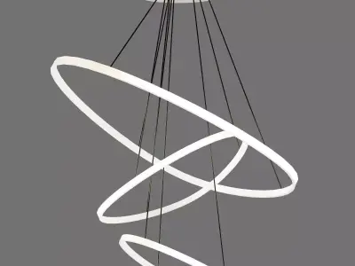 Modern LED Chandelier 3D model