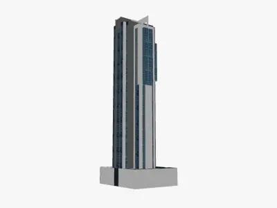 Charlotte Towers Low-poly 3D model