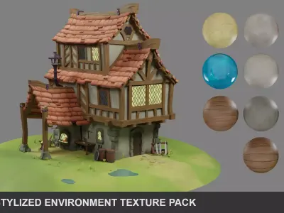 Basic Stylized Environment Texture Pack Texture