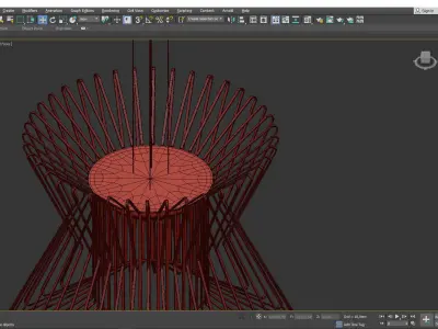 Syrma LED Pendant Light Low-poly 3D model