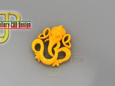 GANASH PENDENT 3D print model
