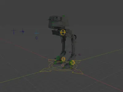 AT-AC Styalized Low-poly 3D model
