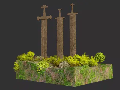 The Swords of Stavanger 3D model