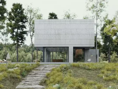 ProVis3D 043 - Villa Concrete 3D model
