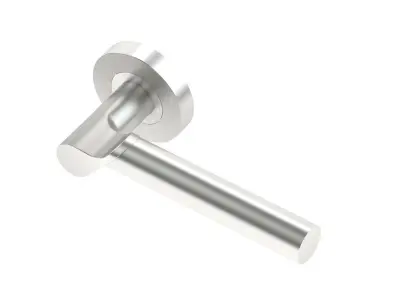 Consort Moonlight Satin Stainless Steel Door Handle  3D model