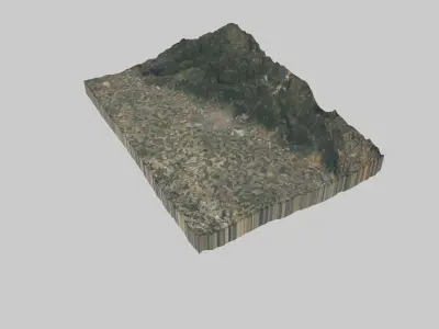 Cordoba City Low-poly 3D model