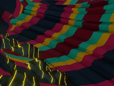 Wild tunnel with graffiti  effects and 3D model included 3D model