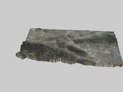 Glendale City Low-poly 3D model