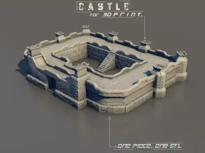 LEGENDARY CASTLE for 3Dprint 3D print model