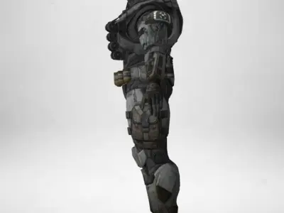 Gameready Character - 02 Low-poly 3D model