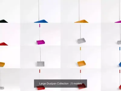 Large Dustpan Collection  3D Model Pack