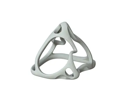 SciFi Cube Object No 59925 Low Poly Shape Low-poly 3D model